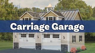 Carriage Style Garage | 2-story Modular Garage With Dormers