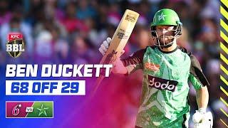 Duckett Fires Six Fours in an Over On His Way to a Scintillating Half-Century | #BBL14