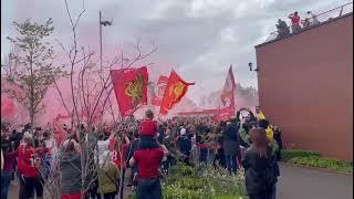 Atmosphere builds outside Anfield  Final game of the season!