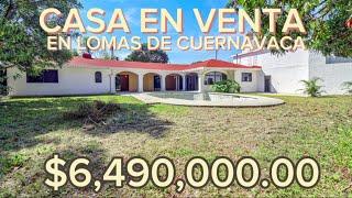 Casa en Venta  Lomas de Cuernavaca Temixco, Morelos  EQUIPADA CON ‍️ALBERCA Y JARDIN‼️ CONTÁCTANOS