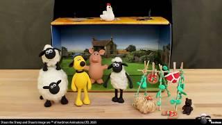 Unboxing Shaun the Sheep Mossy Bottom farm box for modelling your own set