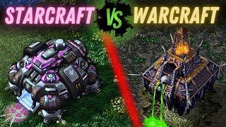 StarCraft 2 Vs Brood War Vs Warcraft 3 INSANE 8 Player Free for All! (Modded SC2 Cast)