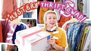 Mystery Thrift Swap Challenge!  ft. @KathleenIllustrated  Thrift With Me + Try On Haul