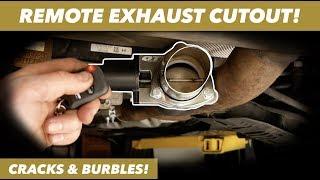 QTP Electric Exhaust Cutout // STRAIGHT PIPING MY BMW