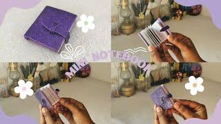 diy Mini notebook from recycled paper️| Mini diary