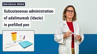 Subcutaneous administration of adalimumab (Idacio) in prefilled pen