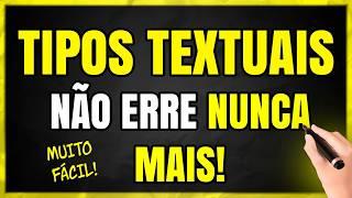 TIPOS TEXTUAIS: O Guia DEFINITIVO! Aprenda TUDO sobre Tipos Textuais em Minutos!