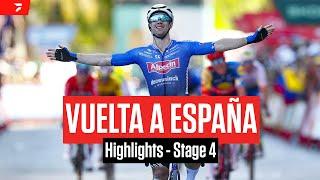 Highlights: 2023 Vuelta a España Stage 4 - Crashes Ahead Of Kaden Groves' Victory