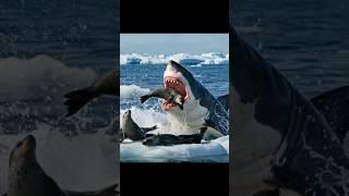 Great White Shark vs Seal #shorts #shortsfeed #sharkweek #sharkattacks #marinelife #oceanlife #fish