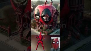 Superheroes house -Apple avengers Marvel & DC #marvel #avengers #spiderman#shorts#robot