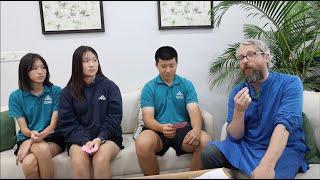 Hayoon, Seoyeon, Bokyung Interview Peter Conger(HOD, English B)