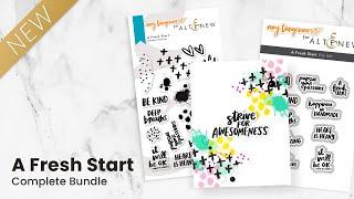 Amy Tangerine blew us out of the park with A Fresh Start Stamp Designs!