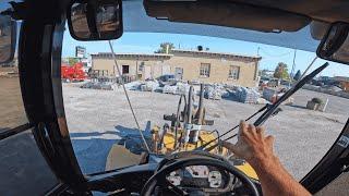 Stacking Skids and Loading trucks with My Caterpillar 930H! POV