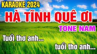 Hà Tĩnh Quê Ơi Karaoke Tone Nam Nhạc Sống gia huy karaoke