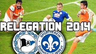 RELEGATION 2014 HIGHLIGHTS  Arminia Bielefeld - 2:4 - SV Darmstadt 98 ️ (19.05.2014) Tore Goals