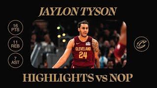 Cavs vs Pelicans | Jaylon Tyson Highlights | 11.20.2024