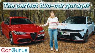 Alfa Giulia Quadrifoglio vs Hyundai Ioniq 5 N: Petrol performance takes on EV