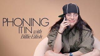 Billie Eilish Prank Calls Margot Robbie, Tyler, The Creator & Dakota Johnson | Phoning It In | ELLE