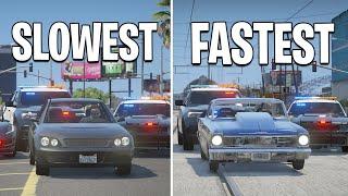 Upgrading Slowest to Fastest Getaway Car in GTA 5 RP