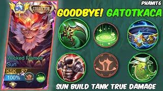 SUN TANK   TRUE BUILD DAMAGE TOP GLOBAL 2024 | NEW BUILD TANK TOP ONE GLOBAL 2024 ~ MOBILE LEGEND