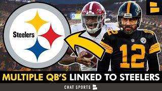 Steelers Rumors: MULTIPLE QBs Linked To Pittsburgh For Next Season Ft. Aaron Rodgers & Jalen Milroe