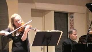 Stephanie Chase plays Ravel's Sonata - Allegretto