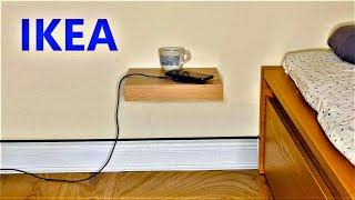 Ikea floating shelf installation | floating nightstand