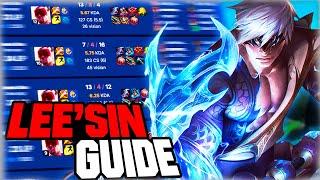 Lee Sin Jungle Gameplay Guide! Learn How I 1v9 Low ELO games on Lee!