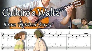 Chihiro's Waltz from "Spirited Away" - Fingerstyle Guitar | TAB