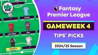 FPL GW4: TIPS' PICKS | Eze, Watkins & Lewis | Gameweek 4 | Fantasy Premier League 2024/25