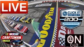 Buckle Up South Carolina 200 at Darlington. Live Nascar Craftsman Truck Series. Play by Play & more