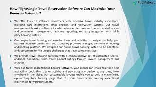 Travel Reservation Software | FlightsLogic