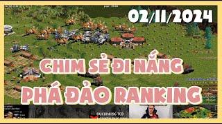 Chim Sẻ Đi Nắng ĐÁI NÁO RANKING AOE | 02/11/2024 #aoe #chimsedinang