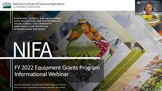 RFA: USDA NIFA Equipment Grants Program