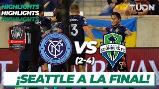 Highlights | NY City 1(2)-(4)1 Seattle Sounders | CONCACHAMPIONS 2022 - Semis | TUDN