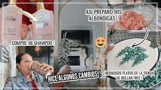 HICE ALGUNOS CAMBIOS EN LA DECORACION PLATOS HERMOSOS EN LA TIENDA DE DOLLAR TREE 