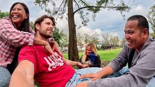 $100 illegal 4 hands massage in Public 