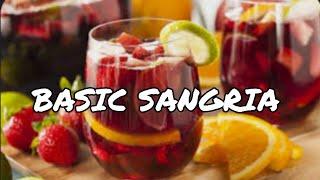 HOW TO MAKE SANGRIA // COCKTAIL DRINK // BASIC RECIPE