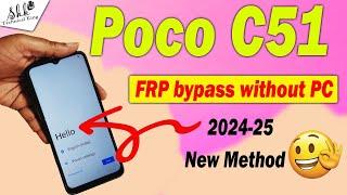 Poco C51 ( 2302EPCC4I ) unlock || poco C51 frp bypass without PC || poco C51 lock  kaise khole