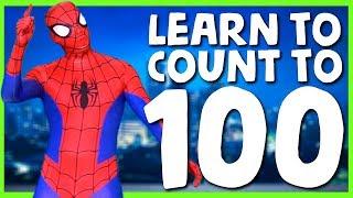 1⃣0⃣0⃣ Learn To Count To 100 With Spiderman  Spiderman Superhero Sing Along Songs 