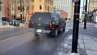 Ottawa police tactical unit driving by.