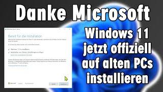 Windows 11 offiziell ohne Systemanforderungen installieren in 2024 ohne Tools!