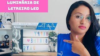 Luminária cinema light box led / Letreiro Led