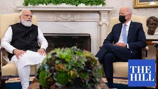 President Biden holds bilateral meeting with Indian Prime Minister Narendra Modi