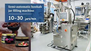 Semi Automatic Shisha Tobacco Jar Filling Machine