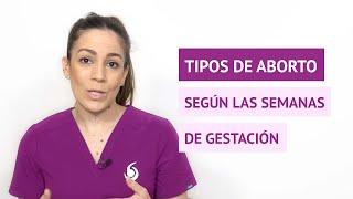 ¿Qué tipos de aborto hay según las semanas de gestación?