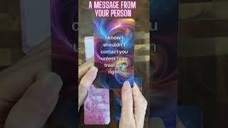 DO NOT IGNORE THIS MESSAGE FROM YOUR PERSON!!  (LOVE READING) #twinflame #shorts #soulmate