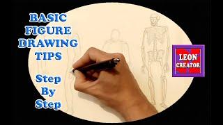 Basic FIGURE DRAWING Tips - with Leon Hills - LEON CREATOR