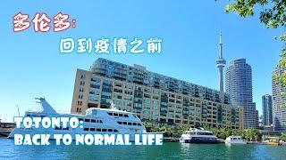 vlog|加拿大移民慢生活2022 多伦多港之夏：回到疫情之前 A summer day at Toronto Harbor - life is back to normal again! ️