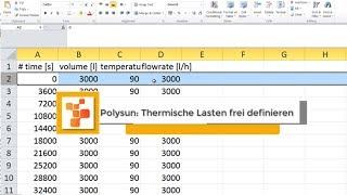 Polysun: Thermische Lasten frei definieren